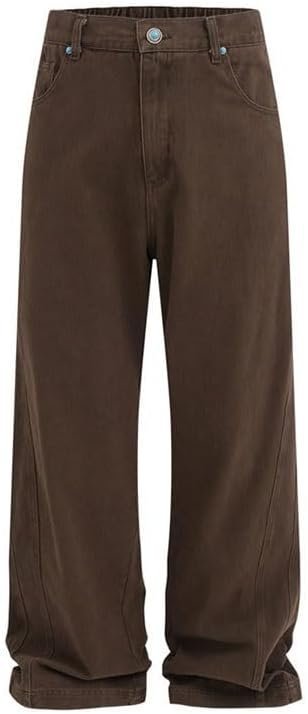 Men Spring Autumn Casual Suit Multiple Pockets Workwear Straight Leg Pants Suit Denim Jacket