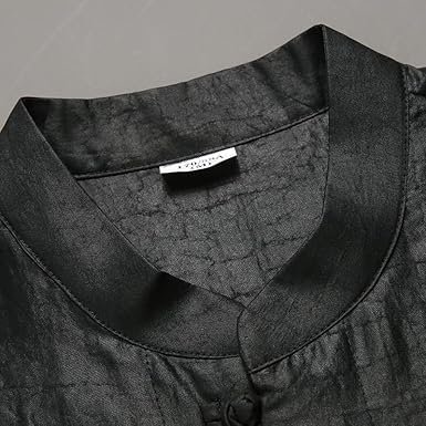 CHONG FENG XIA Silk Summer Tang Suit Men's Silk Short Sleeve Suit Spring and Summer Shirt Suit