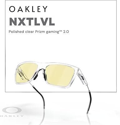 Oakley NXTLVL OO9249 Gaming Collection Rectangle Blue Light Blocking Glasses for Men Leash + Designer iWear Kit