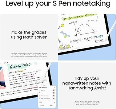 Samsung Galaxy Tab S10 FE 128GB WiFi Android Tablet, Large Display, Long Battery Life, Exynos 1580 Processor, IP68, S Pen for Note-Taking, US Version, 2 Yr Manufacturer Warranty, Silver