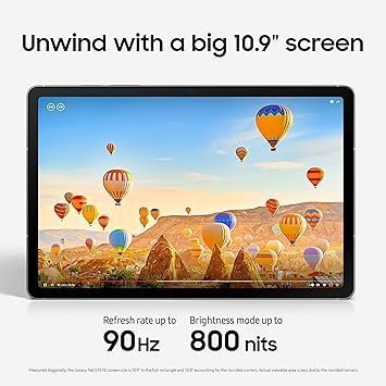 Samsung Galaxy Tab S10 FE 128GB WiFi Android Tablet, Large Display, Long Battery Life, Exynos 1580 Processor, IP68, S Pen for Note-Taking, US Version, 2 Yr Manufacturer Warranty, Silver