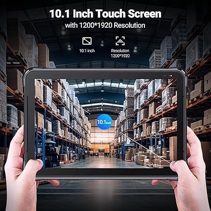 Rugged Tablet, 10.1-inch, Android 13 Industrial Tablet 4G LTE, GPS, IP67 Waterproof, 10000mAh Battery, 8GB RAM/128GB ROM, Bluetooth 4.2, Wi-Fi