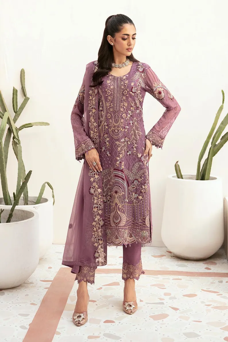Purple Salwar Kameez For Women