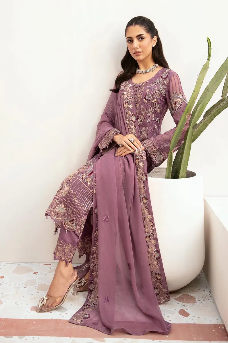Purple Salwar Kameez For Women