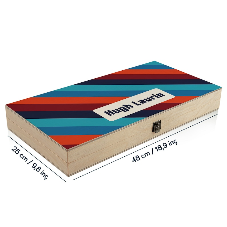 Personalized Wood Backgammon Set Luxury Christmas Gift, Custom Wood Board Game as Housewarming Gift. Handmade Board Game. Custom Table Game.